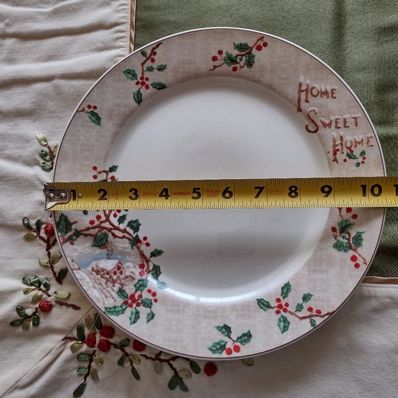 3rd set of 4. Dinnerware "Home Sweet Home" memories. Sold by individual sets. - Picture 6 of 16